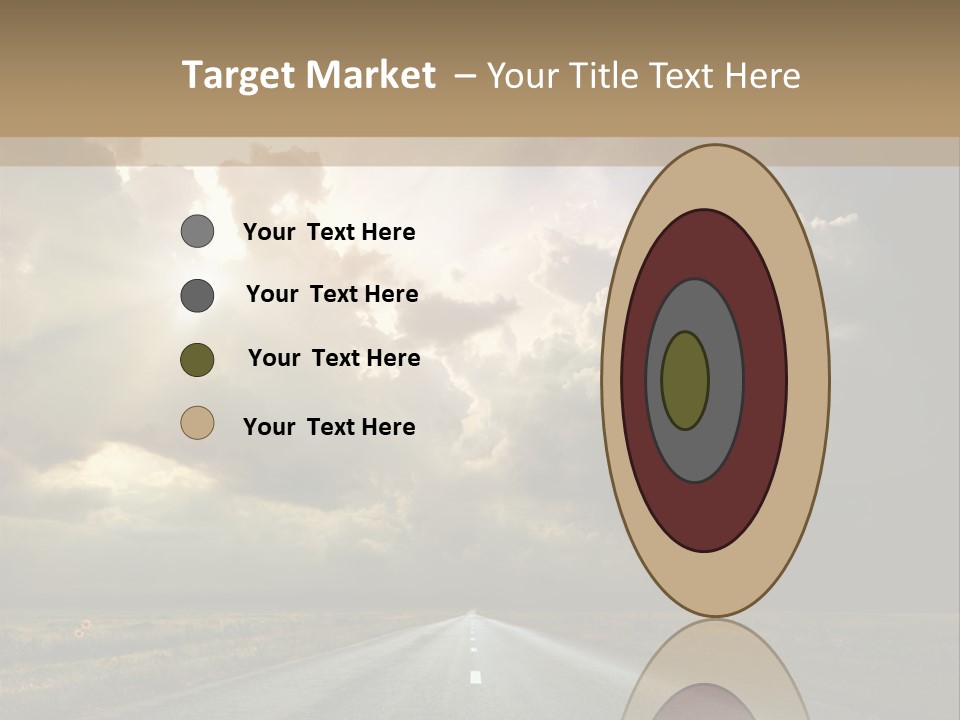 Puddles Road PowerPoint Template