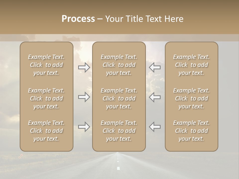 Puddles Road PowerPoint Template