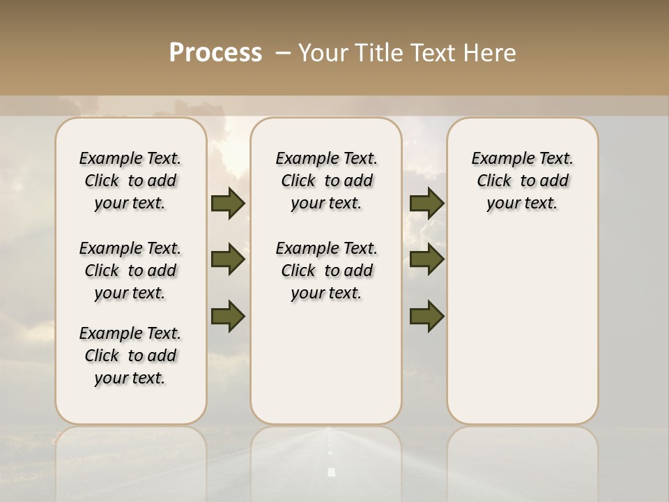 Puddles Road PowerPoint Template
