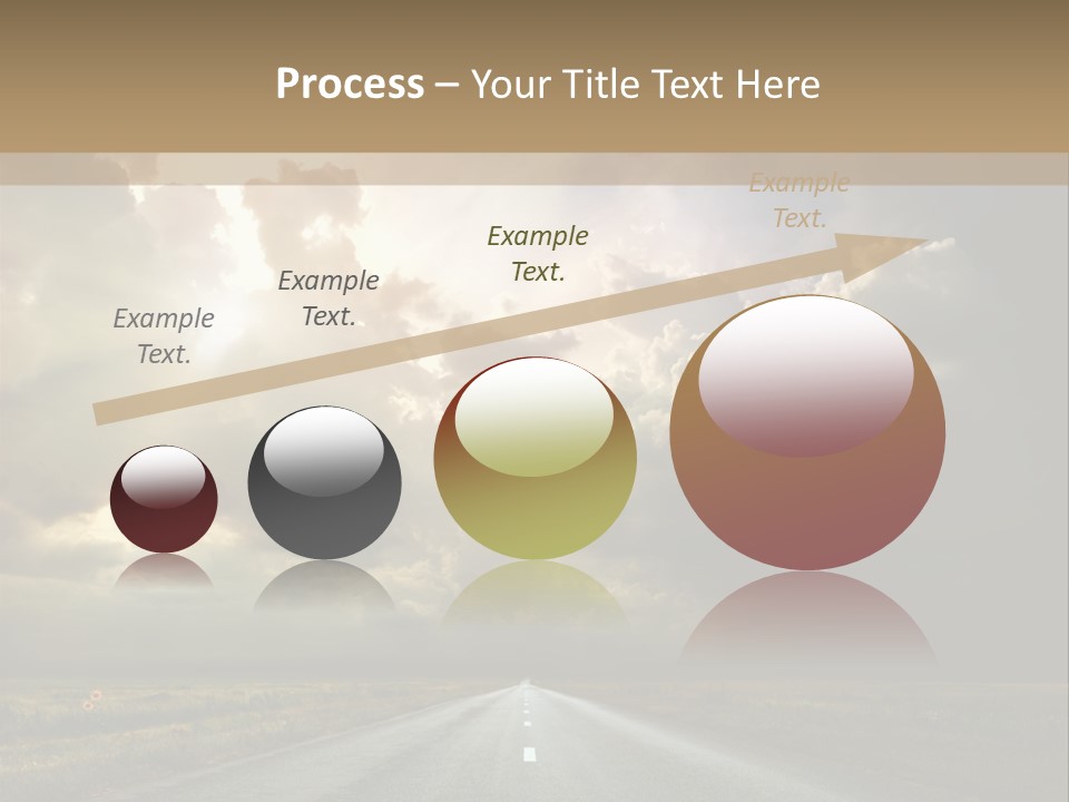 Puddles Road PowerPoint Template