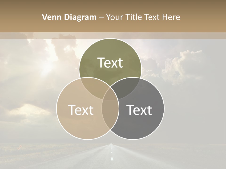 Puddles Road PowerPoint Template