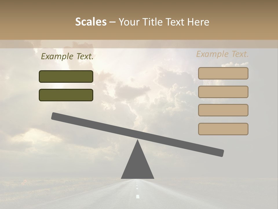 Puddles Road PowerPoint Template