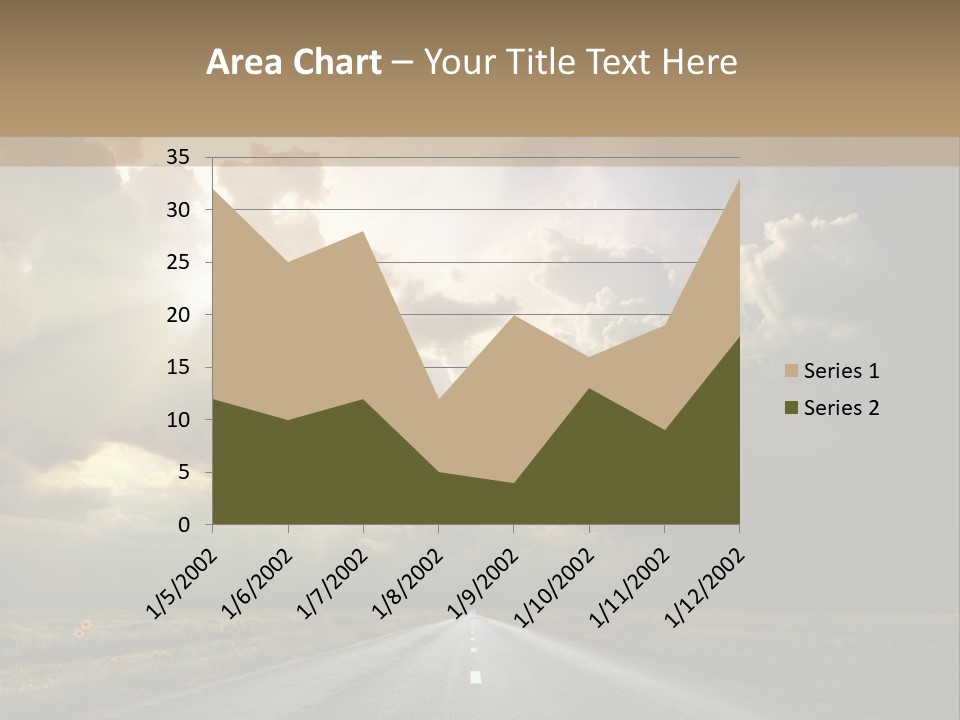 Puddles Road PowerPoint Template