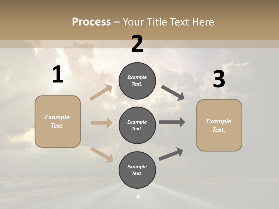 Puddles Road PowerPoint Template
