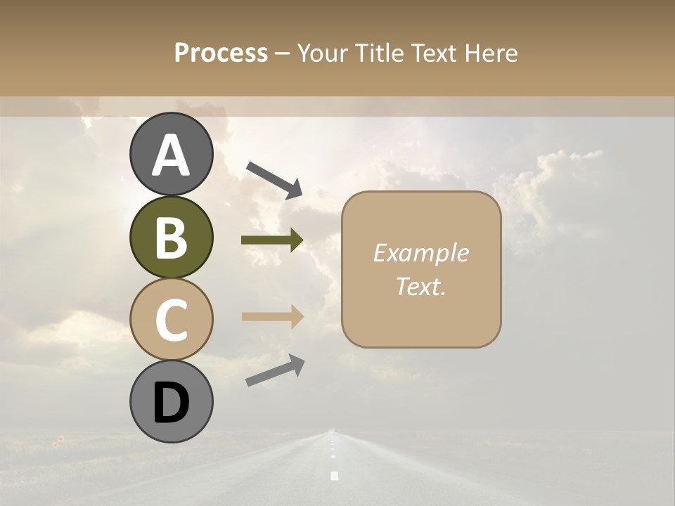 Puddles Road PowerPoint Template