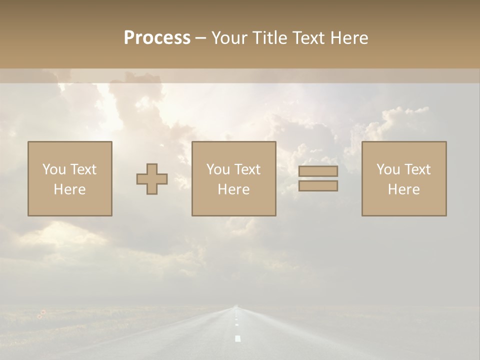 Puddles Road PowerPoint Template