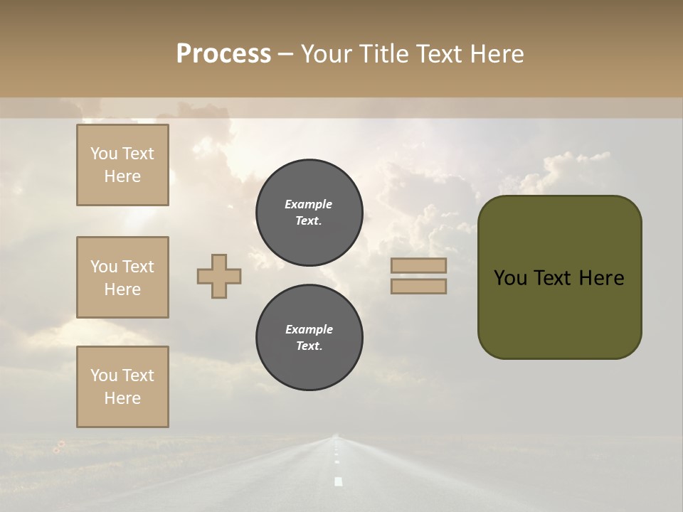 Puddles Road PowerPoint Template