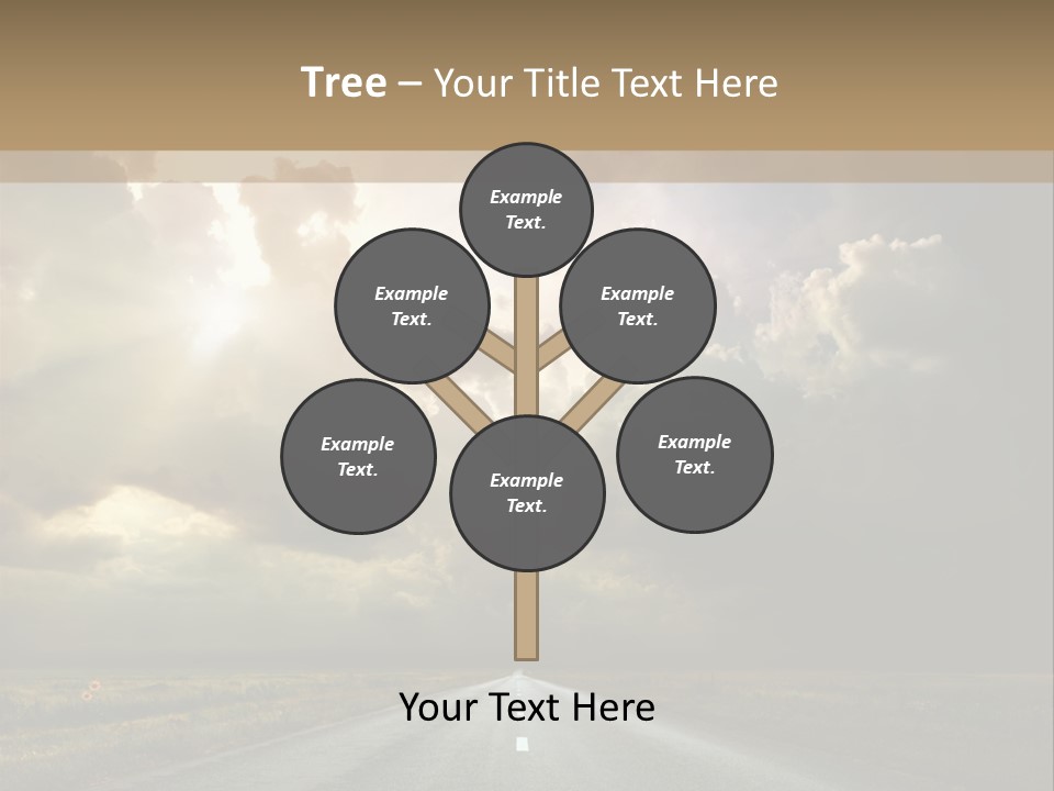 Puddles Road PowerPoint Template