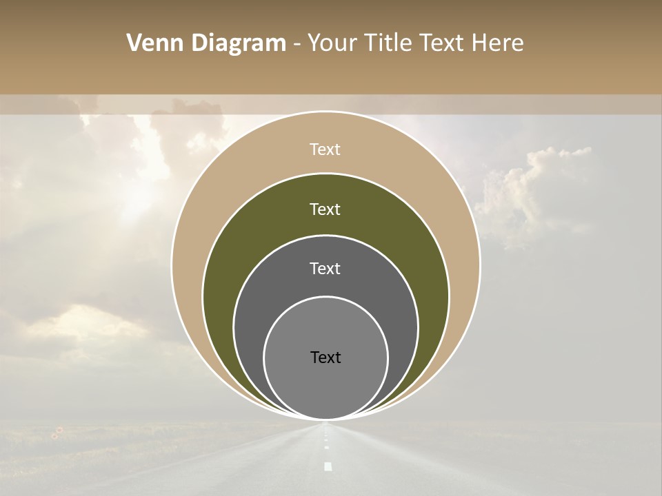 Puddles Road PowerPoint Template