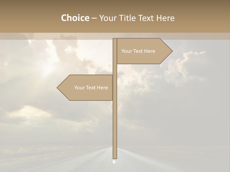 Puddles Road PowerPoint Template