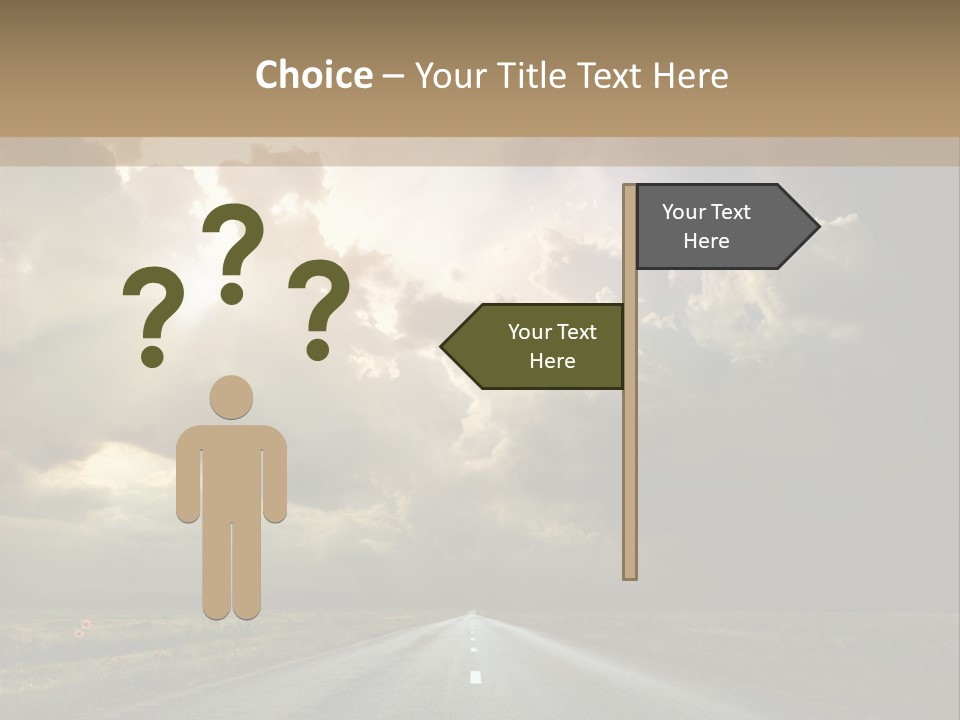 Puddles Road PowerPoint Template