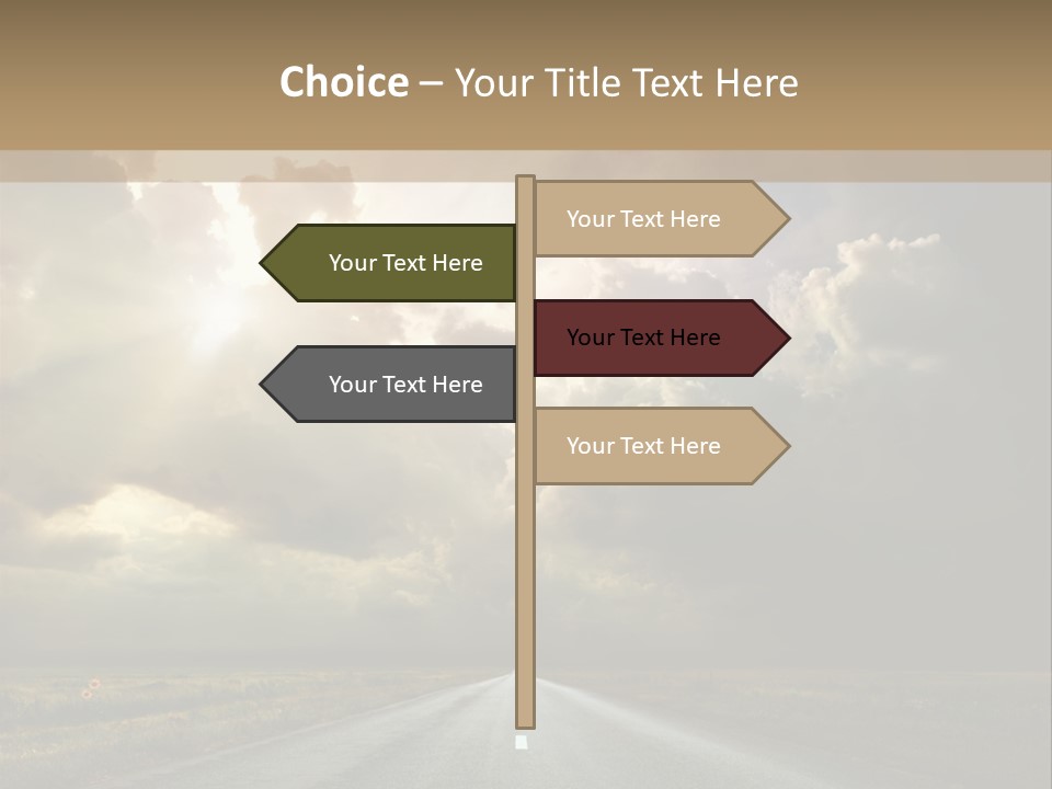Puddles Road PowerPoint Template