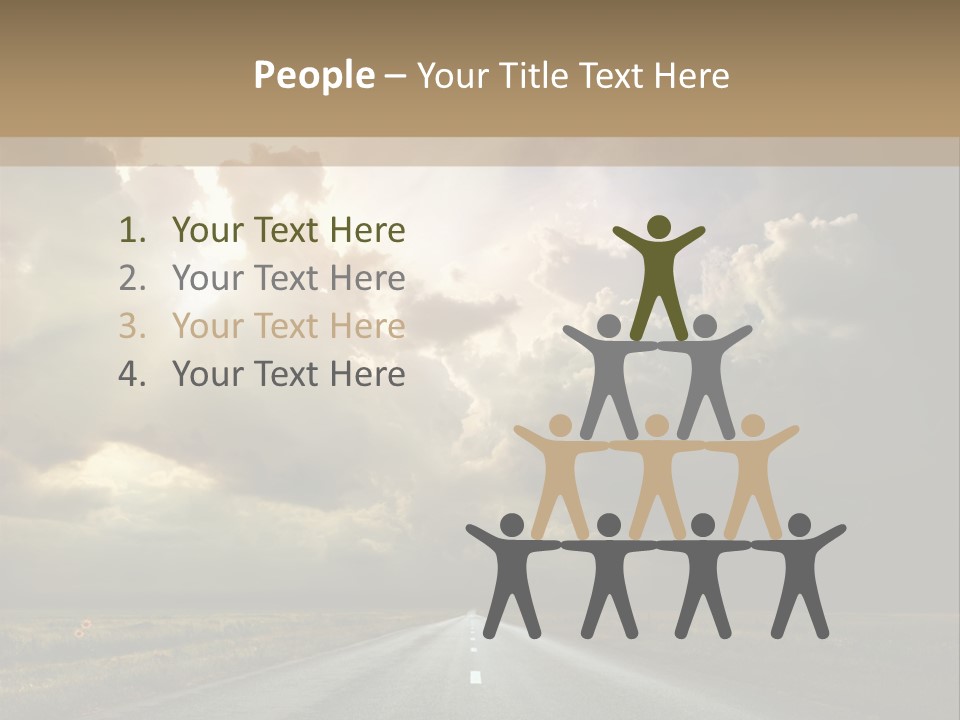 Puddles Road PowerPoint Template