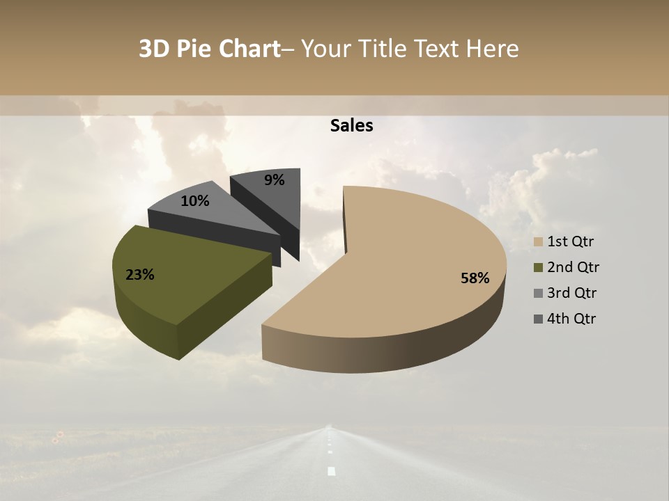 Puddles Road PowerPoint Template