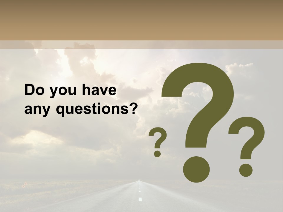 Puddles Road PowerPoint Template