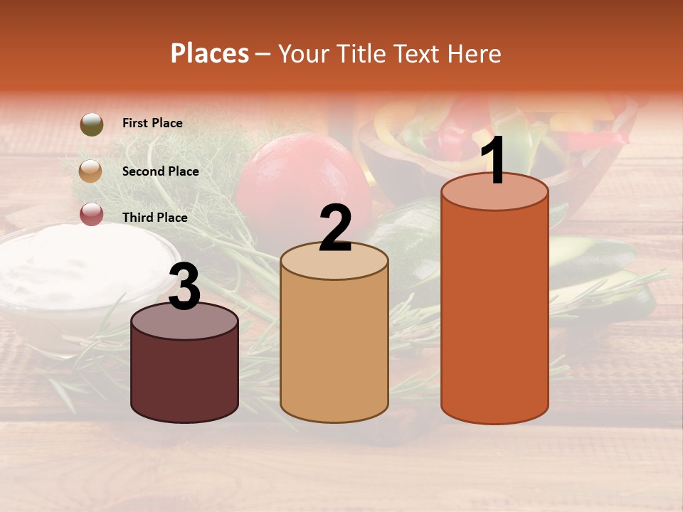 Closeup Garnish Arrangement PowerPoint Template
