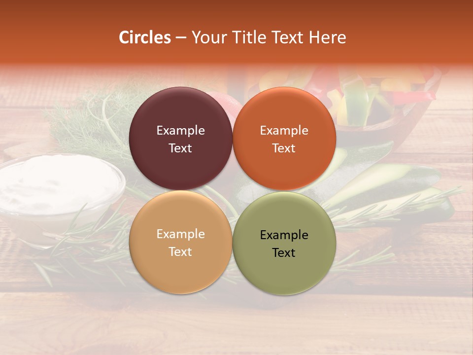 Closeup Garnish Arrangement PowerPoint Template