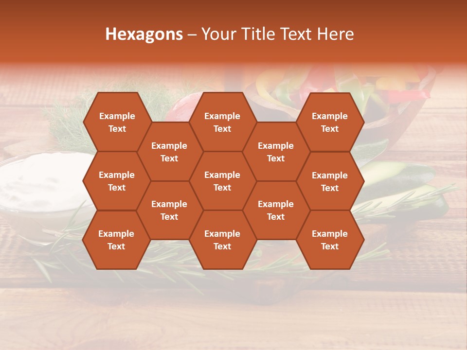 Closeup Garnish Arrangement PowerPoint Template