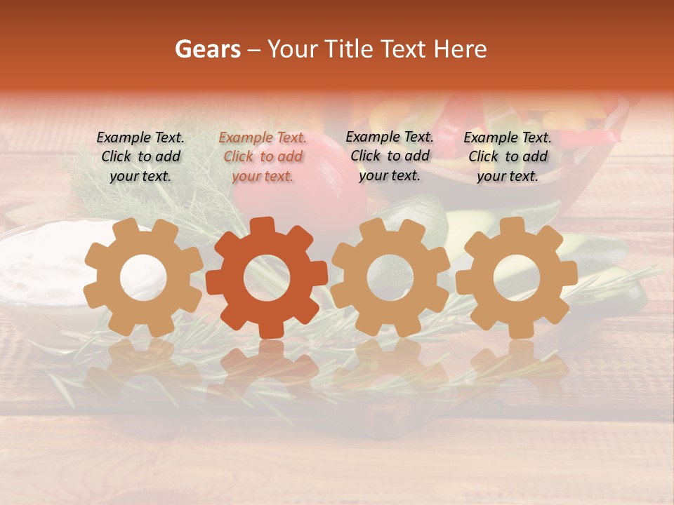 Closeup Garnish Arrangement PowerPoint Template