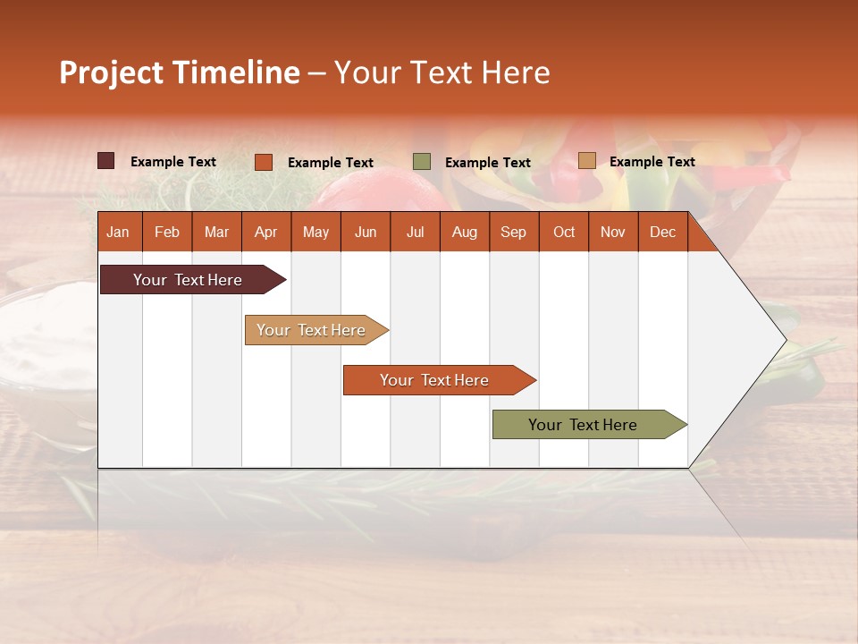 Closeup Garnish Arrangement PowerPoint Template