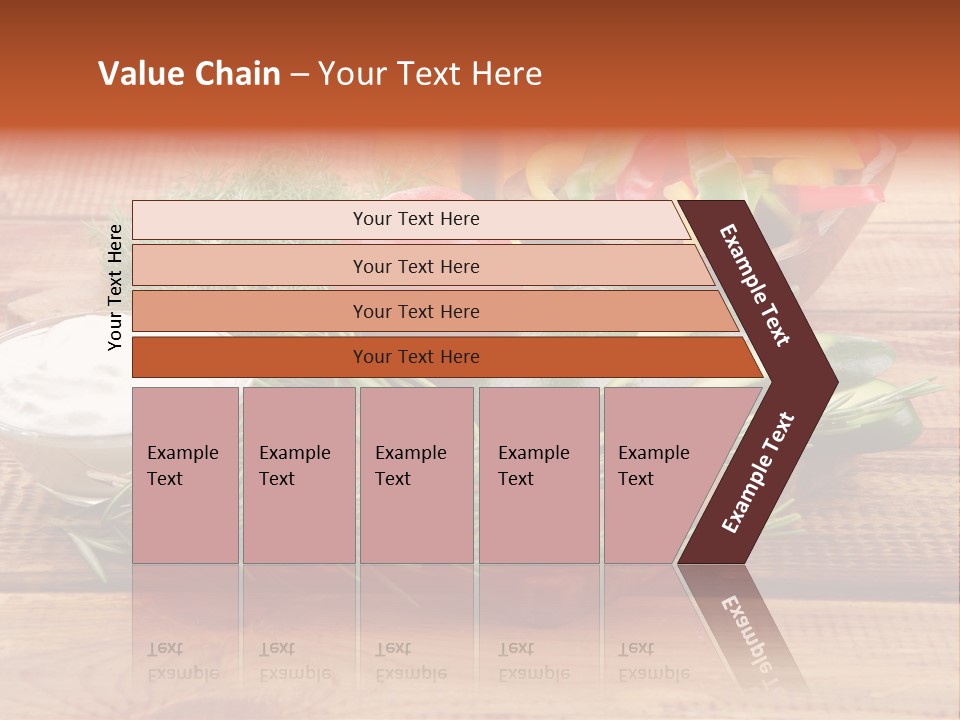 Closeup Garnish Arrangement PowerPoint Template