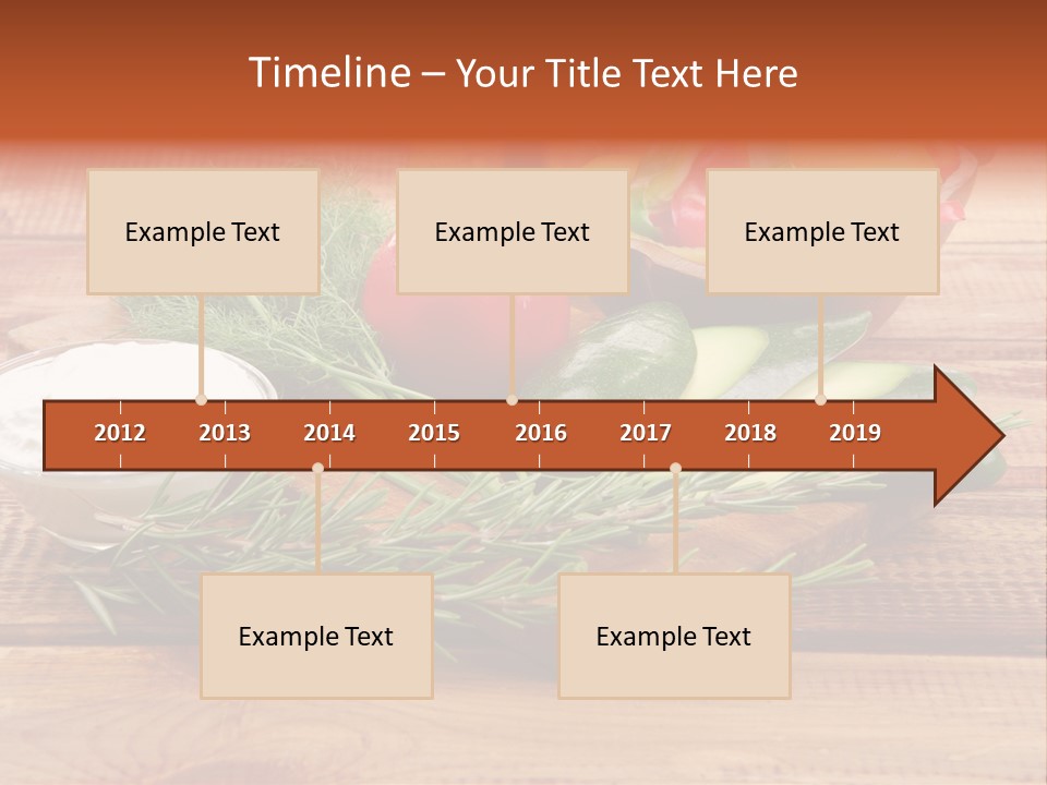 Closeup Garnish Arrangement PowerPoint Template