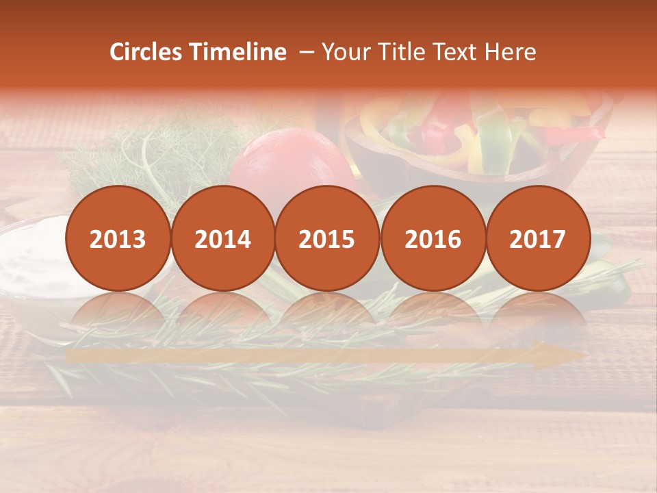 Closeup Garnish Arrangement PowerPoint Template