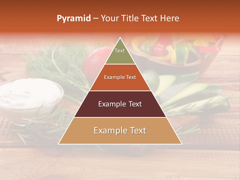Closeup Garnish Arrangement PowerPoint Template