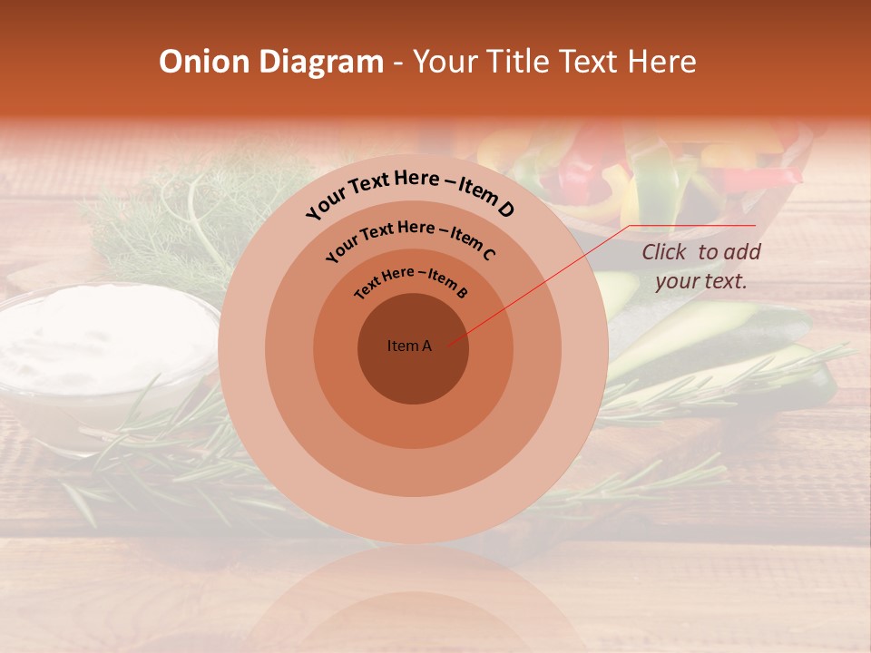 Closeup Garnish Arrangement PowerPoint Template
