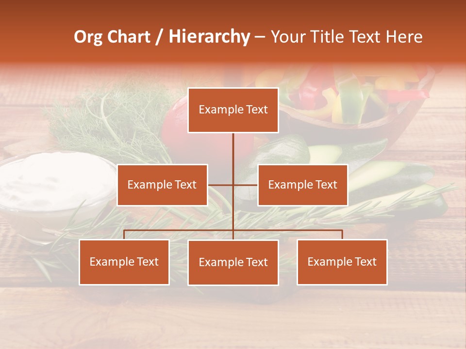 Closeup Garnish Arrangement PowerPoint Template
