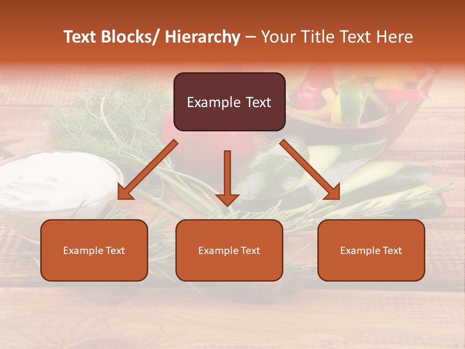 Closeup Garnish Arrangement PowerPoint Template