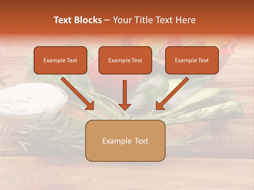 Closeup Garnish Arrangement PowerPoint Template