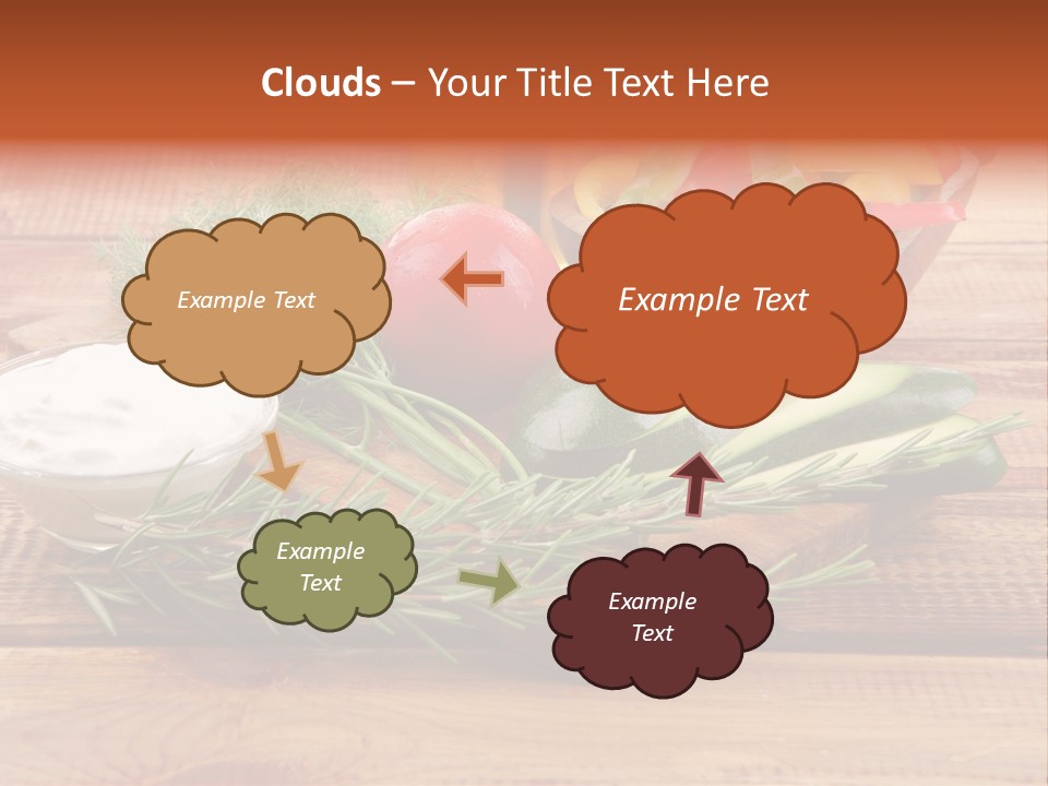 Closeup Garnish Arrangement PowerPoint Template