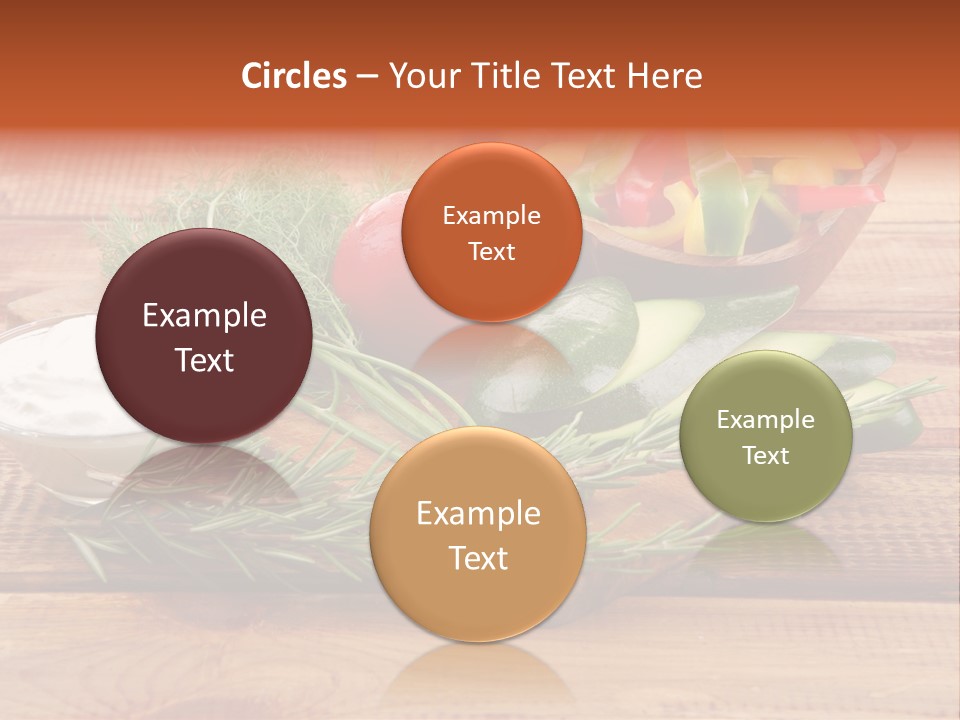 Closeup Garnish Arrangement PowerPoint Template