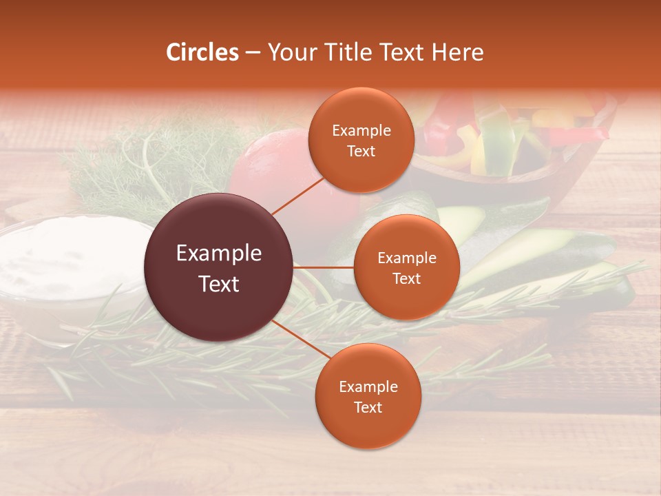 Closeup Garnish Arrangement PowerPoint Template