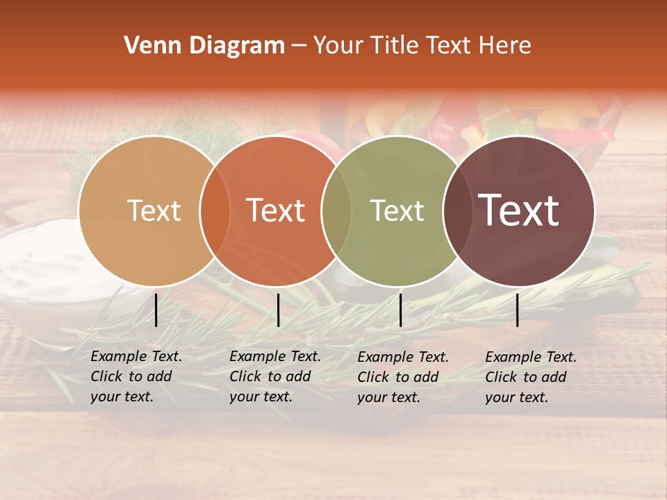 Closeup Garnish Arrangement PowerPoint Template