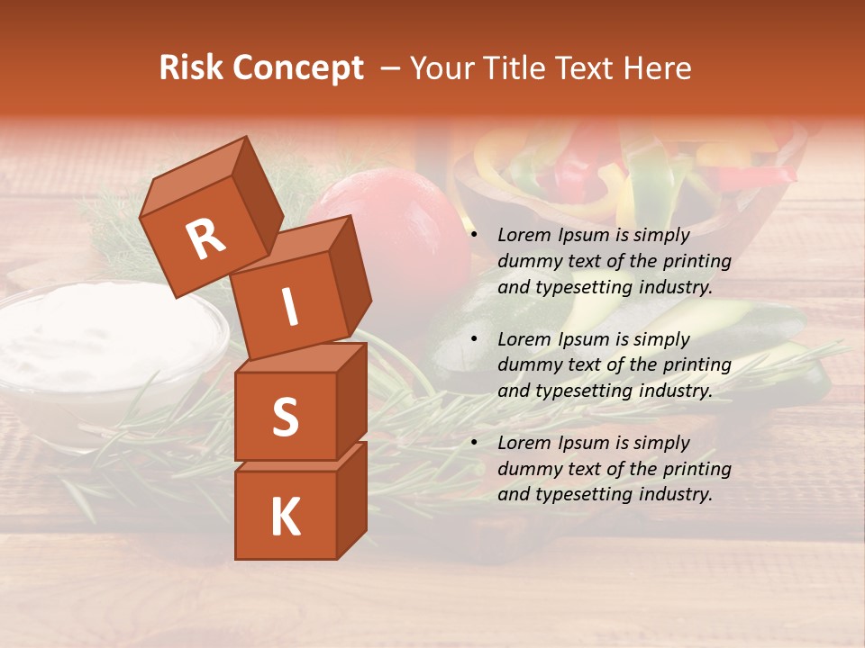 Closeup Garnish Arrangement PowerPoint Template