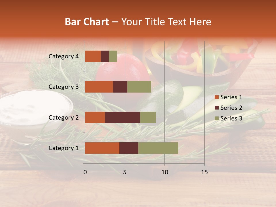 Closeup Garnish Arrangement PowerPoint Template