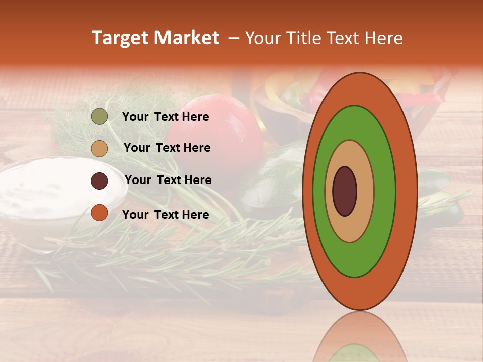 Closeup Garnish Arrangement PowerPoint Template