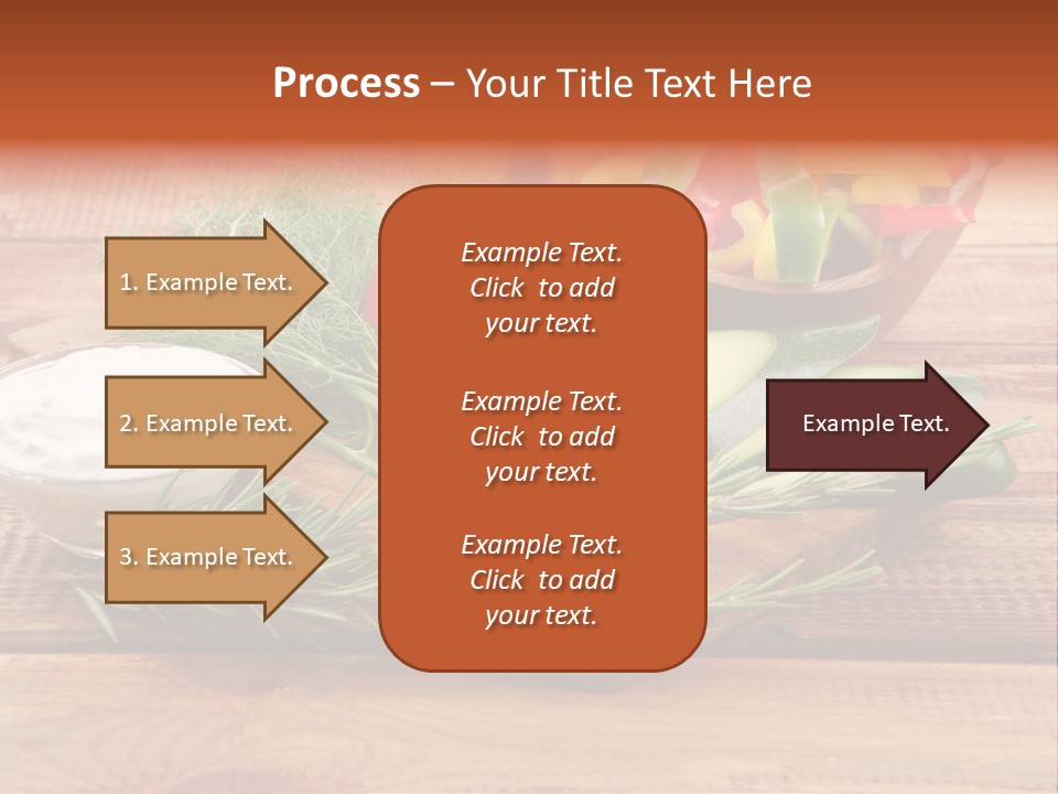 Closeup Garnish Arrangement PowerPoint Template