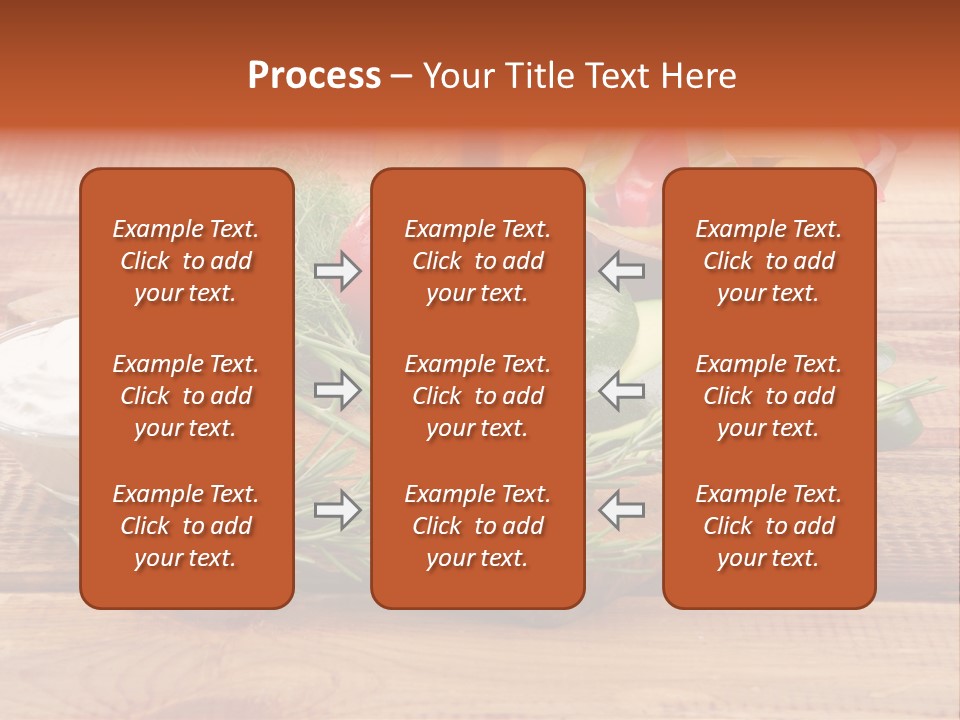 Closeup Garnish Arrangement PowerPoint Template
