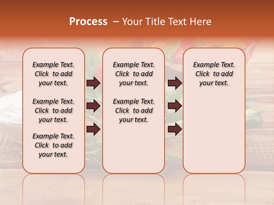Closeup Garnish Arrangement PowerPoint Template
