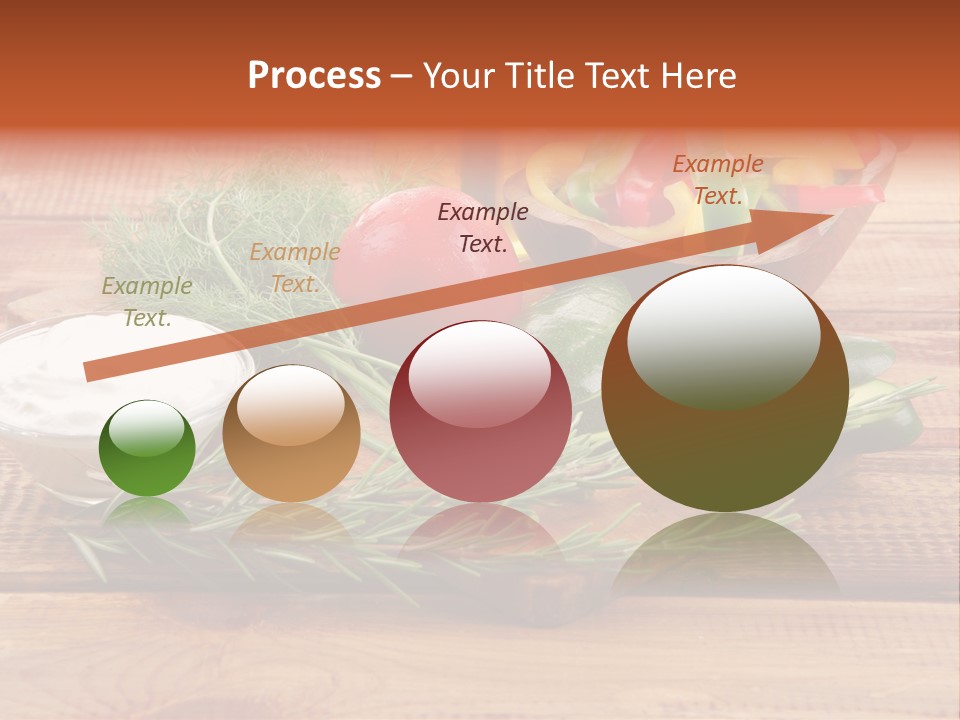 Closeup Garnish Arrangement PowerPoint Template