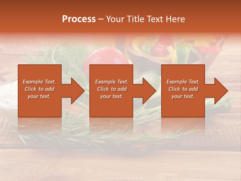 Closeup Garnish Arrangement PowerPoint Template
