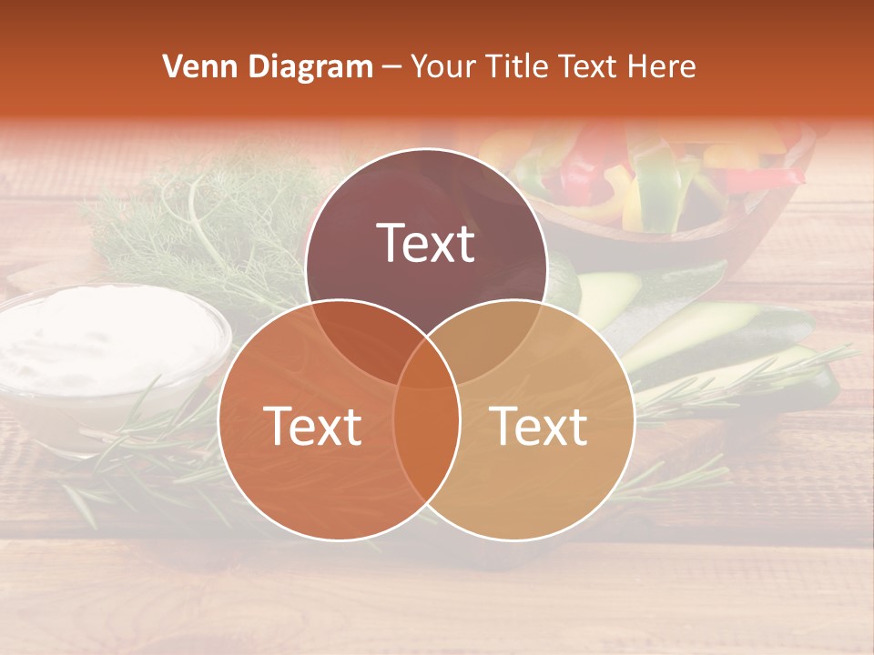 Closeup Garnish Arrangement PowerPoint Template