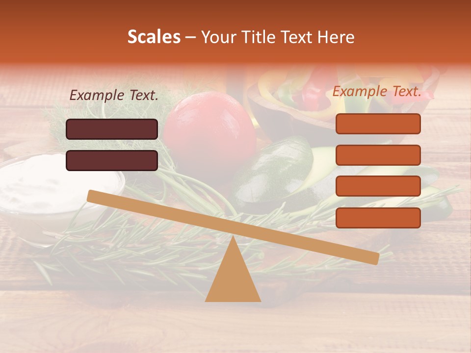 Closeup Garnish Arrangement PowerPoint Template