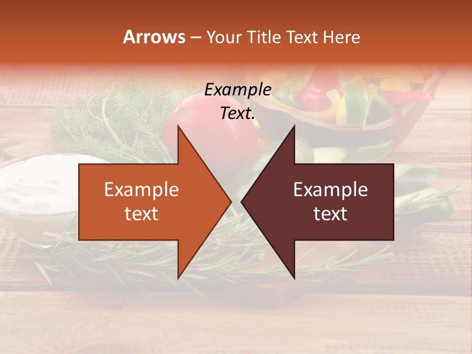 Closeup Garnish Arrangement PowerPoint Template