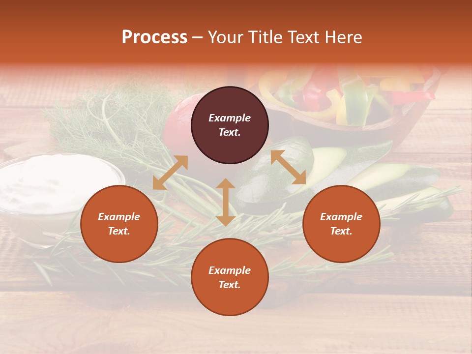 Closeup Garnish Arrangement PowerPoint Template