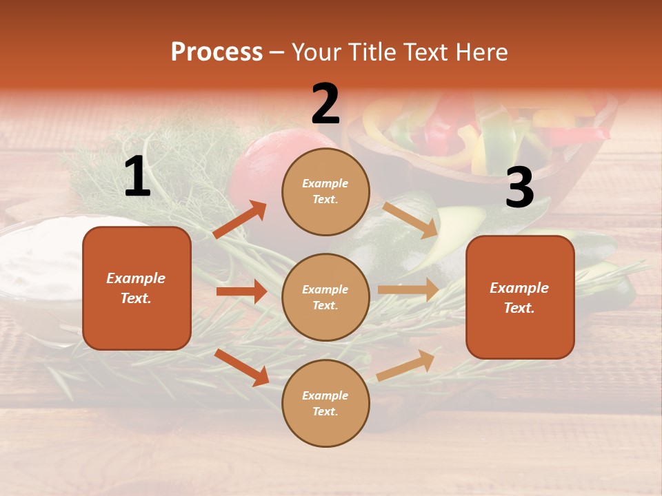 Closeup Garnish Arrangement PowerPoint Template