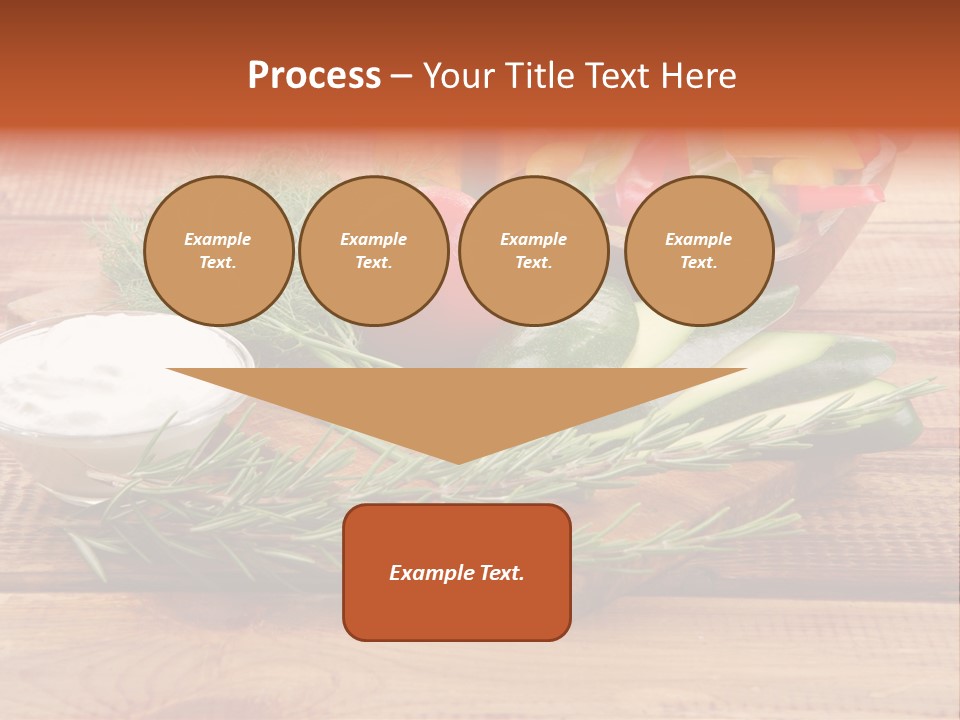 Closeup Garnish Arrangement PowerPoint Template